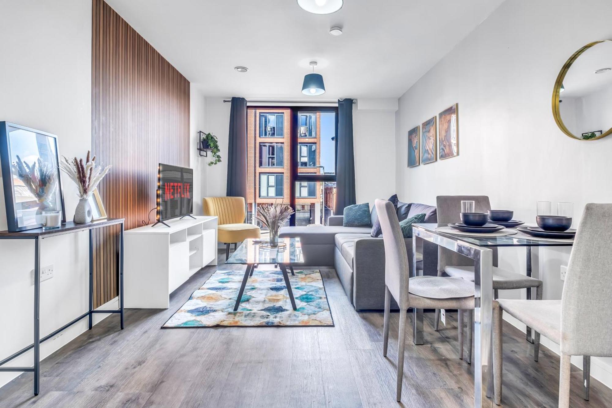 City Centre Emerald Escape - Sleeps-6, 2Beds & 2Baths , Netflix , Free Internet Birmingham Eksteriør billede